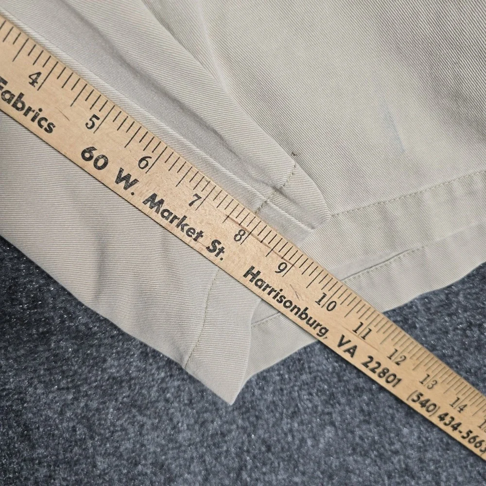 Vintage Polo Ralph Lauren Tyler Shorts Mens 34 Beige Short Pleated Cotton Preppy